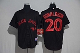 Toronto Blue Jays #20 Josh Donaldson Black New Cool Base Stitched Jersey,baseball caps,new era cap wholesale,wholesale hats